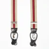Beige And Red Striped Braces