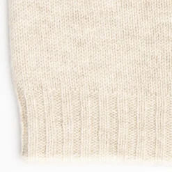 Beige And White Bicolor Cashmere Beanie