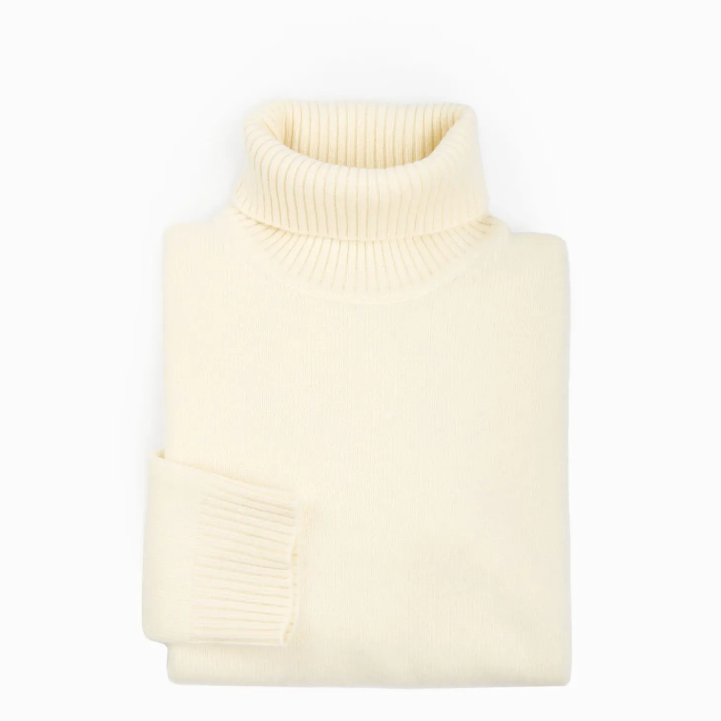 Beige Cashmere Turtleneck