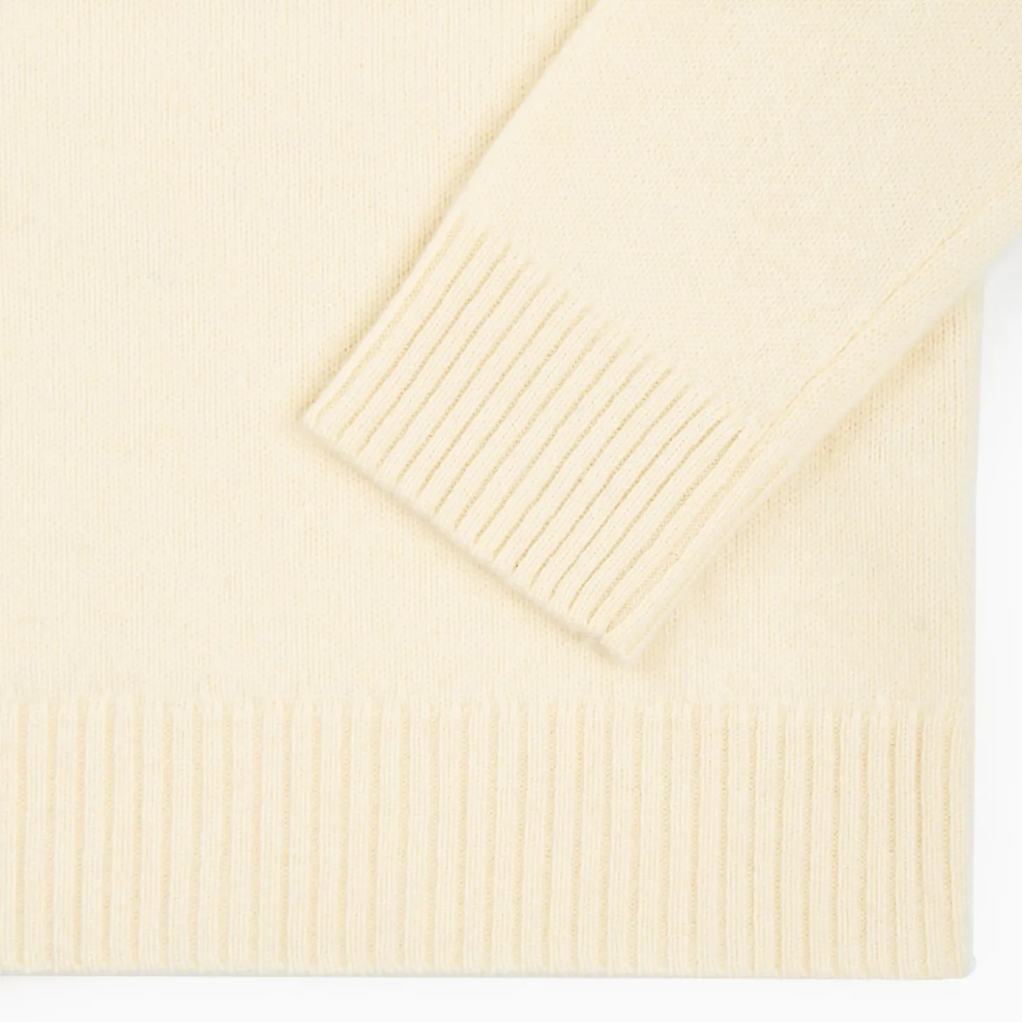 Beige Cashmere Turtleneck