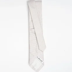 Beige Ceremonial Jacquard Silk Tie