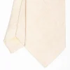 Beige Sartorial Linen Tie Solid Color
