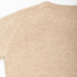 Beige Wool And Cashmere Crewneck