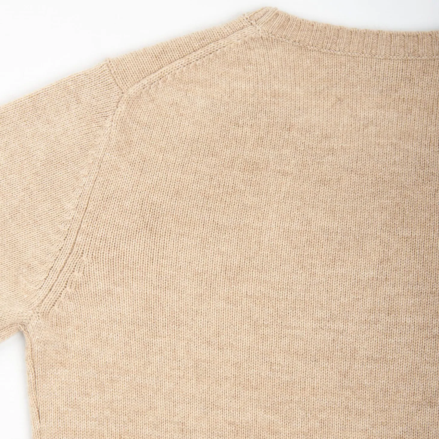 Beige Wool And Cashmere Crewneck
