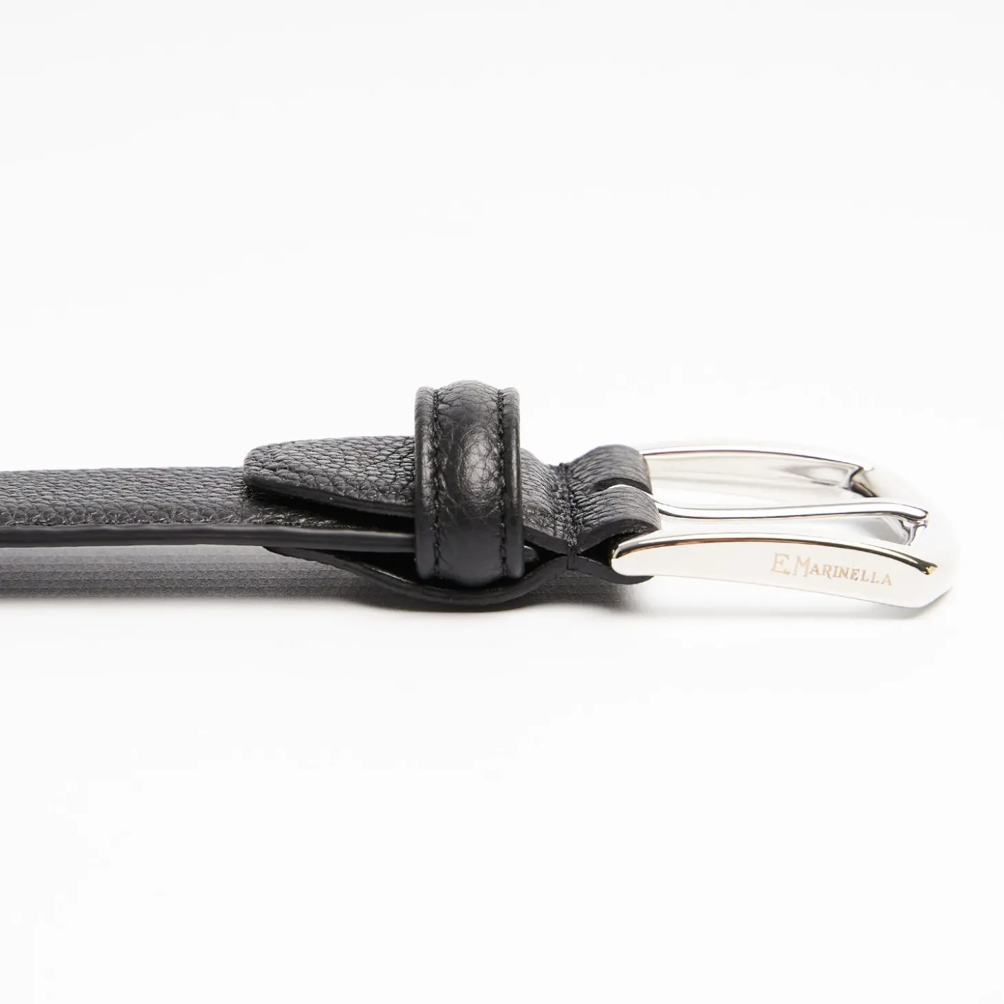 Black Belt In Fine-Grained Leather