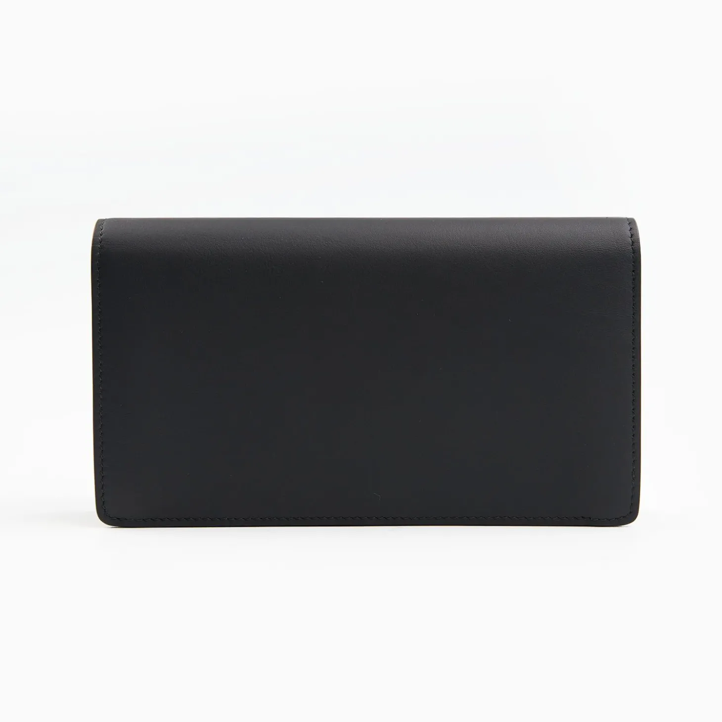 Black Big Wallet In Soft Leather