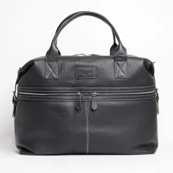 Black Leather Travel Bag