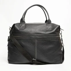 Black Leather Travel Bag