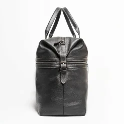 Black Leather Travel Bag