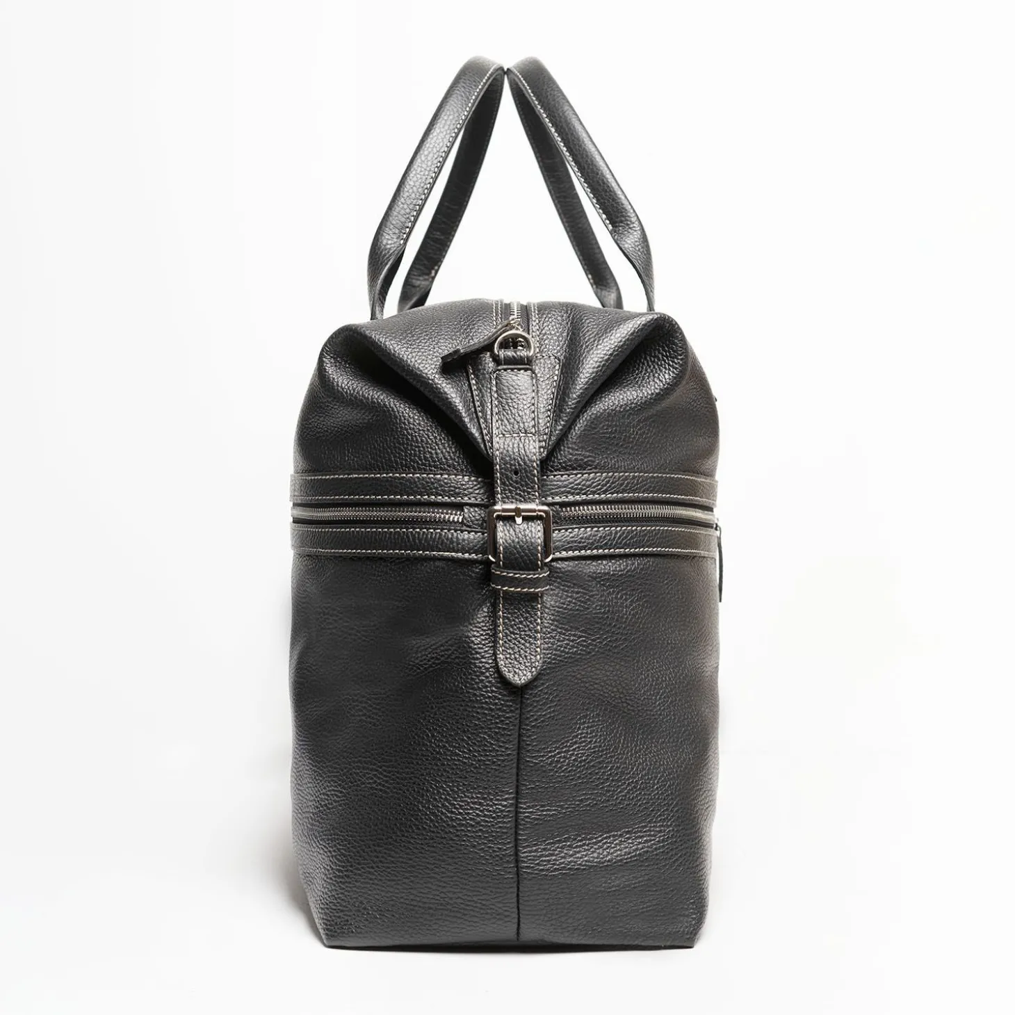 Black Leather Travel Bag