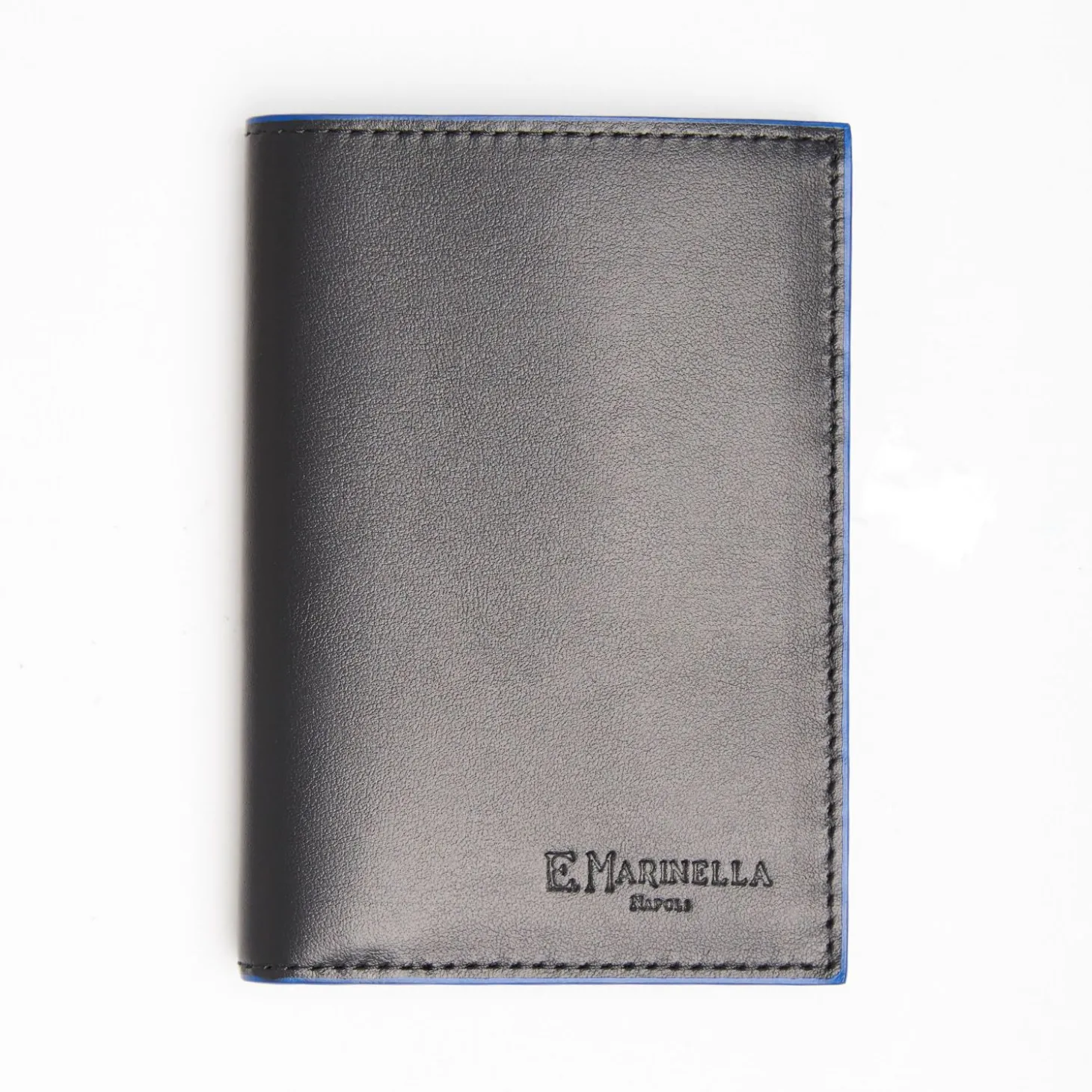 Black Leather Vertical Wallet