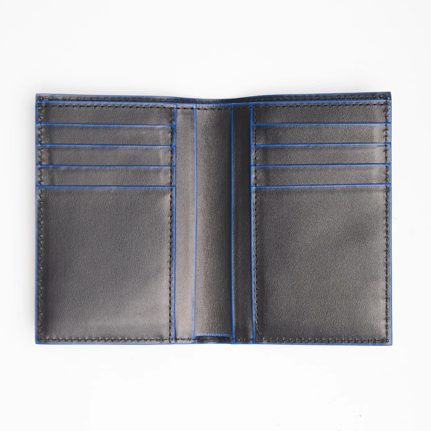 Black Leather Vertical Wallet