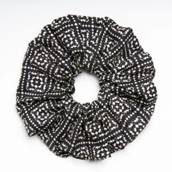 Black Silk Scrunchie - Archivio Pattern