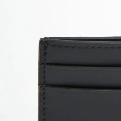 Black Small Credit Card Holder In Soft Leather