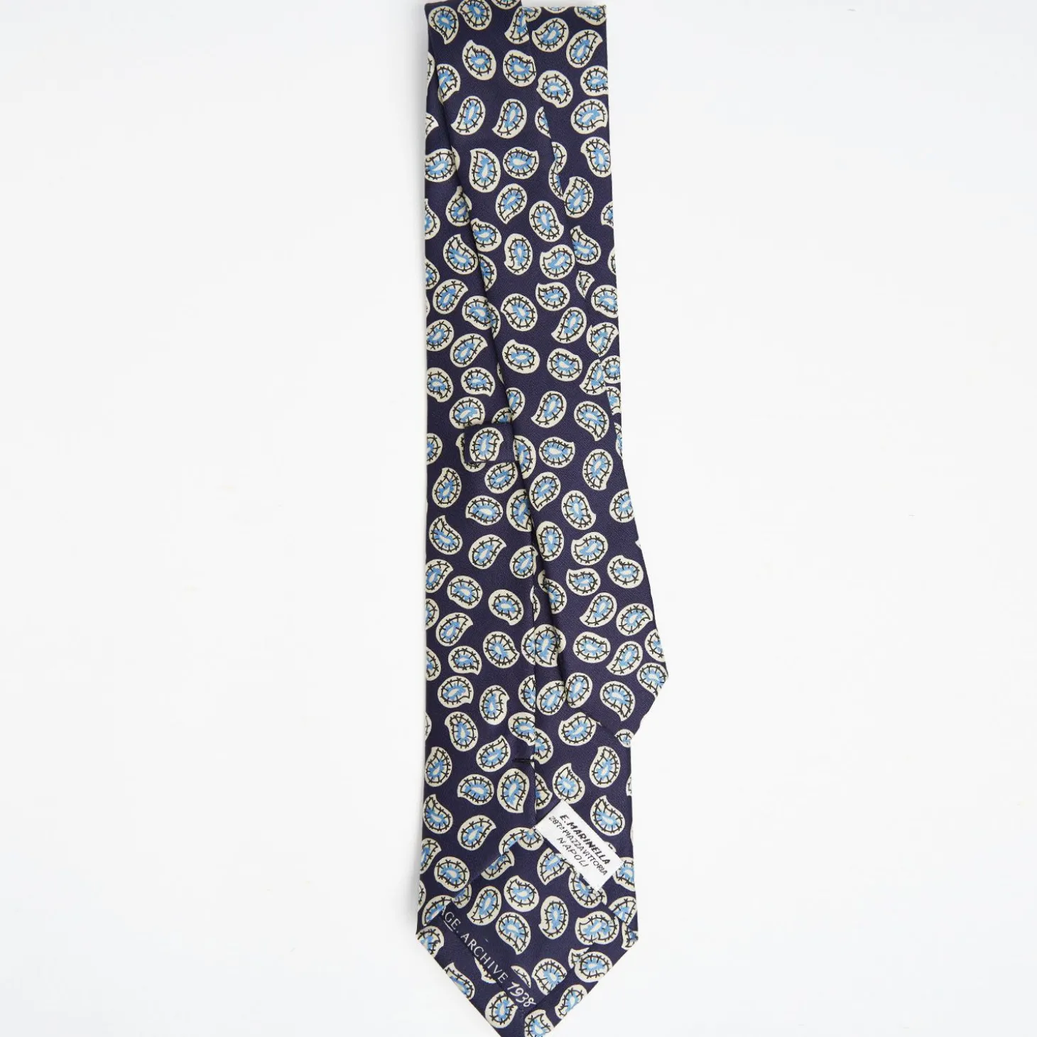 Blue Archivio Collection Silk Tie 1938-01