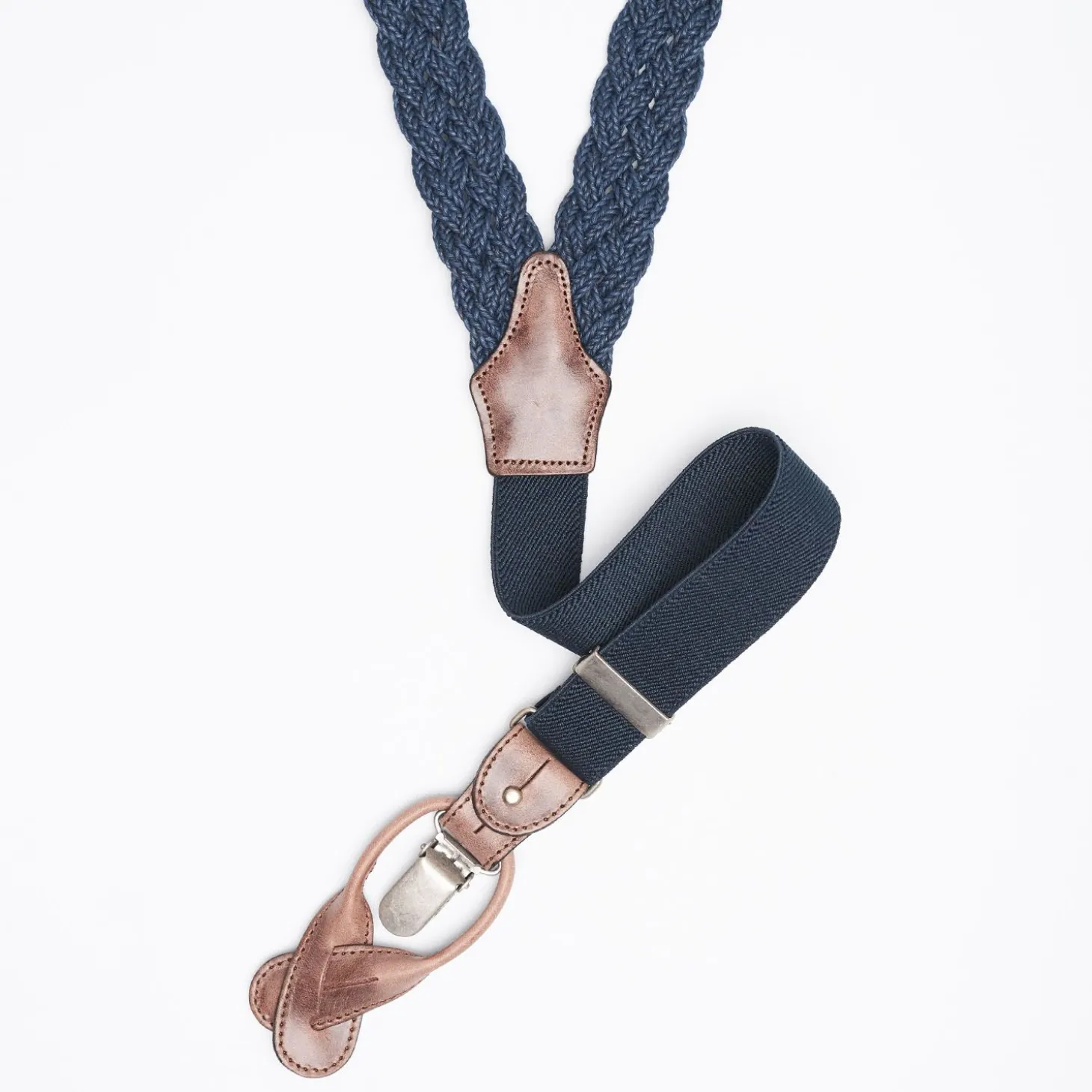 Blue Braided Braces