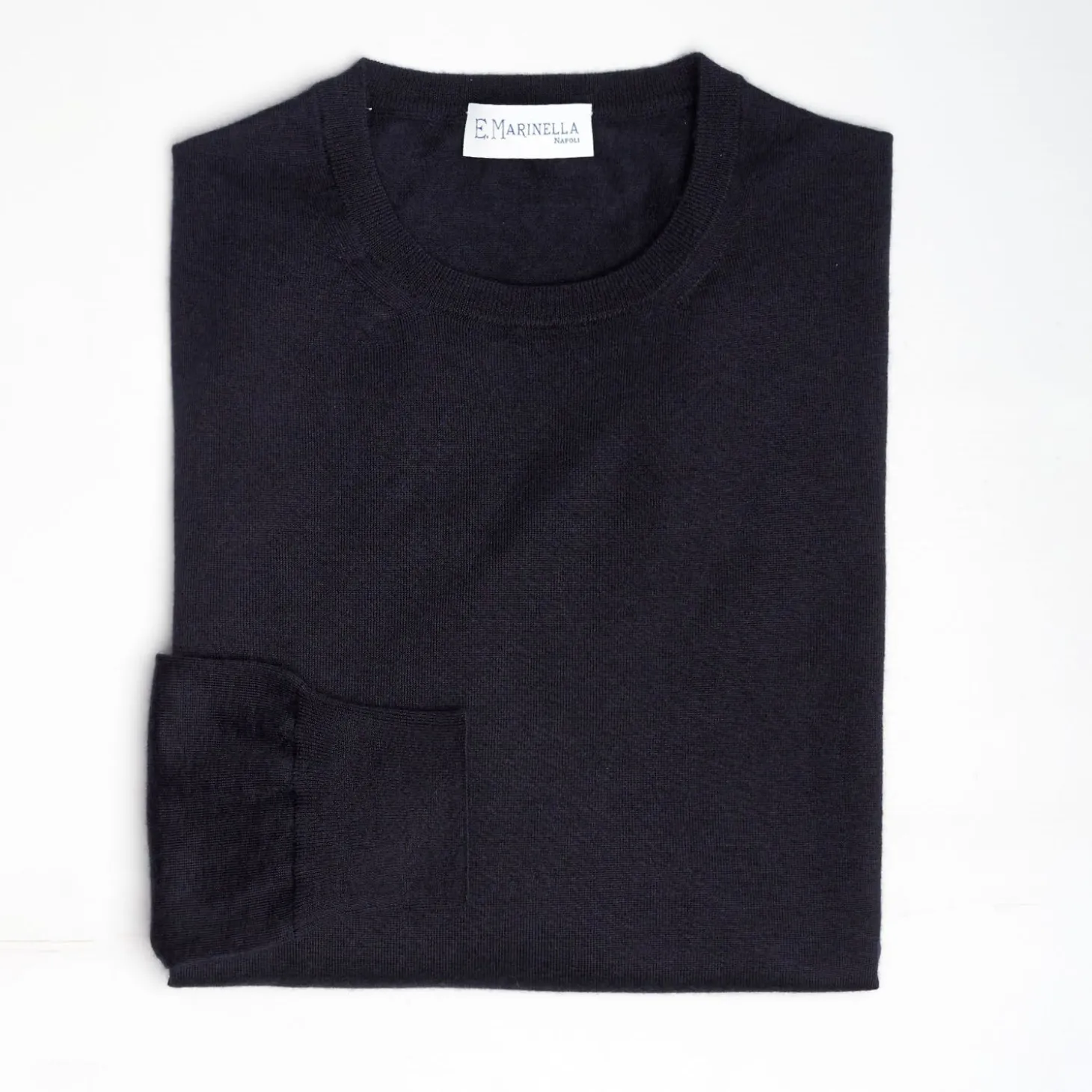 Blue Cashmere And Silk Sweater