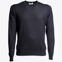 Blue Cashmere And Silk Sweater