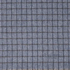 Blue Cashmere Small-Check Scarf