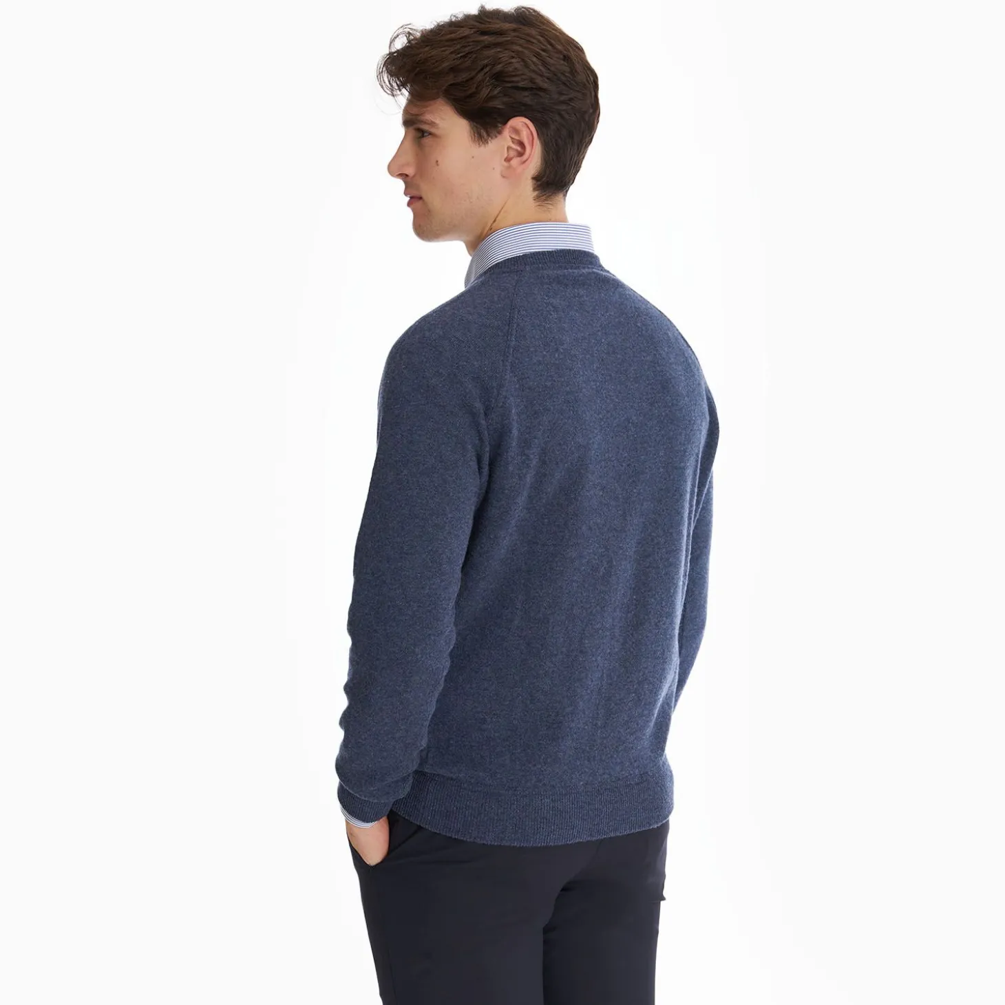 Blue Cashmere Sweatshirt