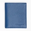 Blue Hammered Leather Small Wallet