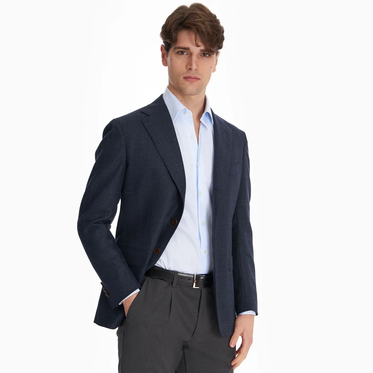 Blue Jacket With Lining Crafted By Pattern 1946 Archive Collection