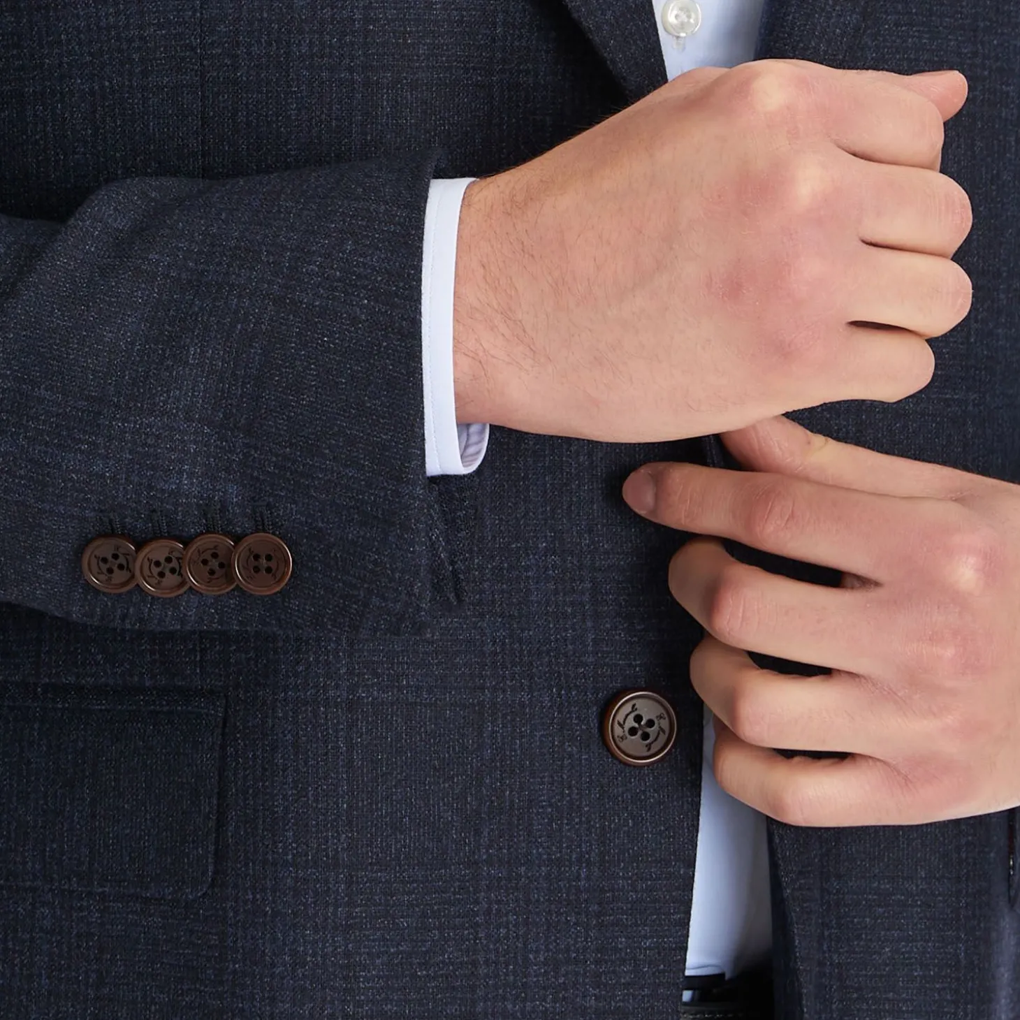 Blue Jacket With Lining Crafted By Pattern 1946 Archive Collection