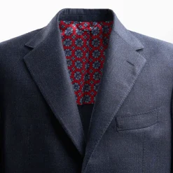Blue Jacket With Lining Crafted By Pattern 1946 Archive Collection