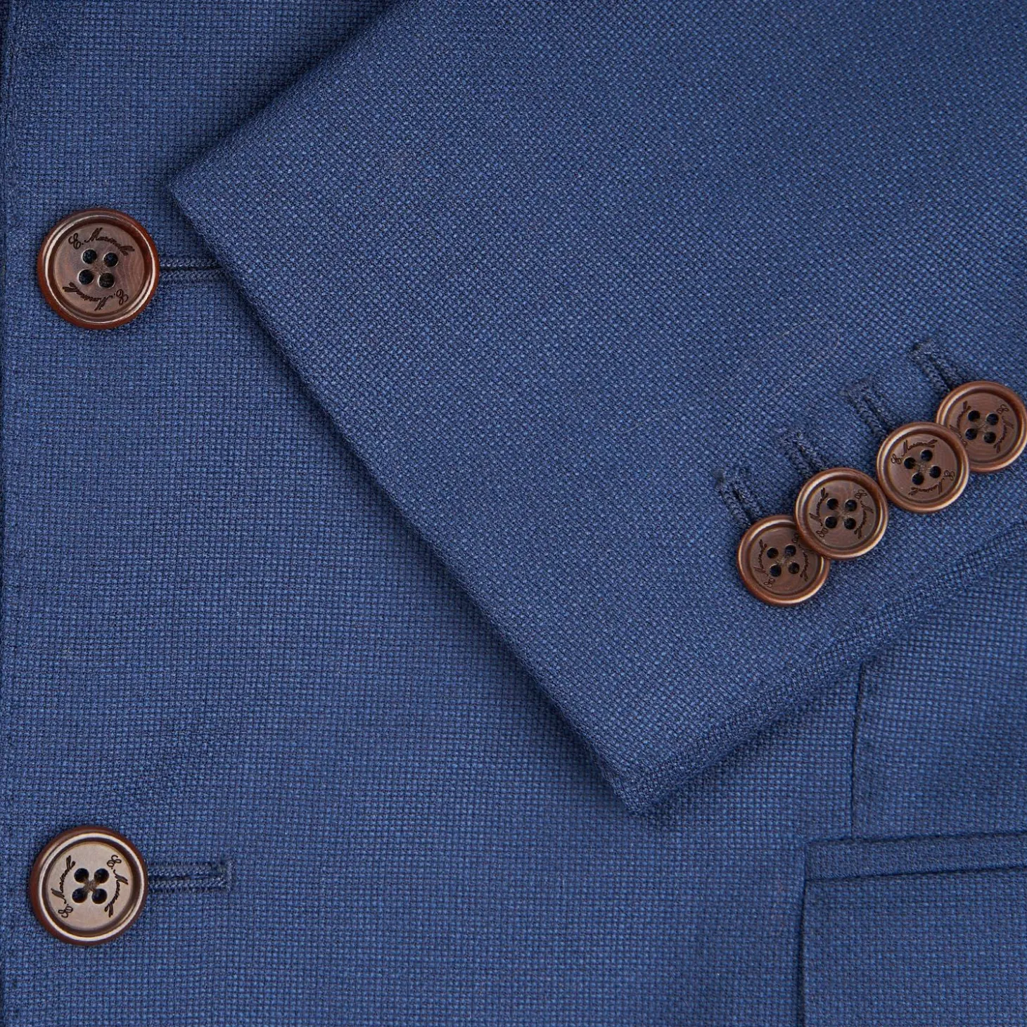 Blue Jacket With Lining Crafted By Pattern 1945 Archive Collection