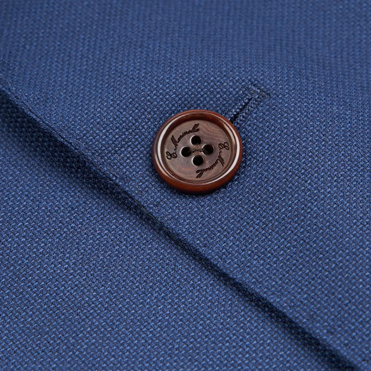 Blue Jacket With Lining Crafted By Pattern 1945 Archive Collection