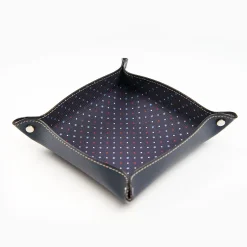 Blue Large Leather Vide00A0Poche