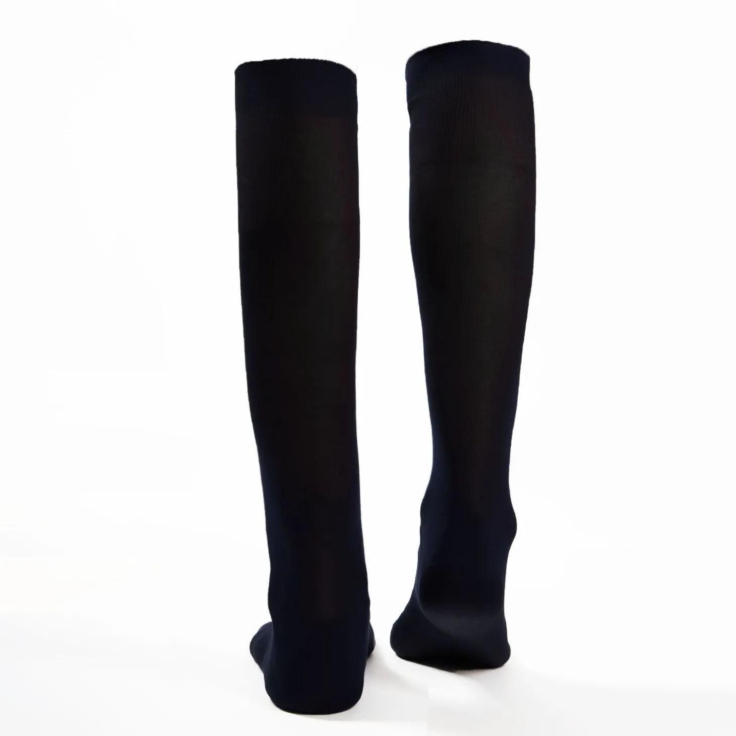 Blue Long Socks In Sea Island Cotton
