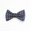 Blue Pre-Knotted Silk Bowtie- Large Flower Pattern