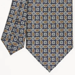 Blue Sartorial Classic Silk Tie - Paisley Pattern