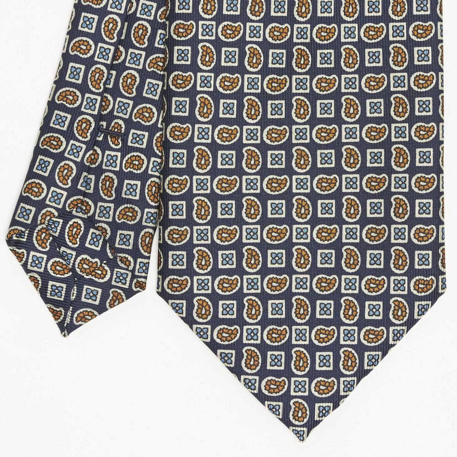 Blue Sartorial Classic Silk Tie - Paisley Pattern