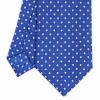 Blue Sartorial Classic Silk Tie - Small Flower Pattern