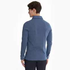 Blue Shirt In Cotton And Cashmere