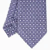 Blue Silk And Orange Fiber Tie