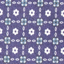 Blue Silk And Orange Fiber Tie