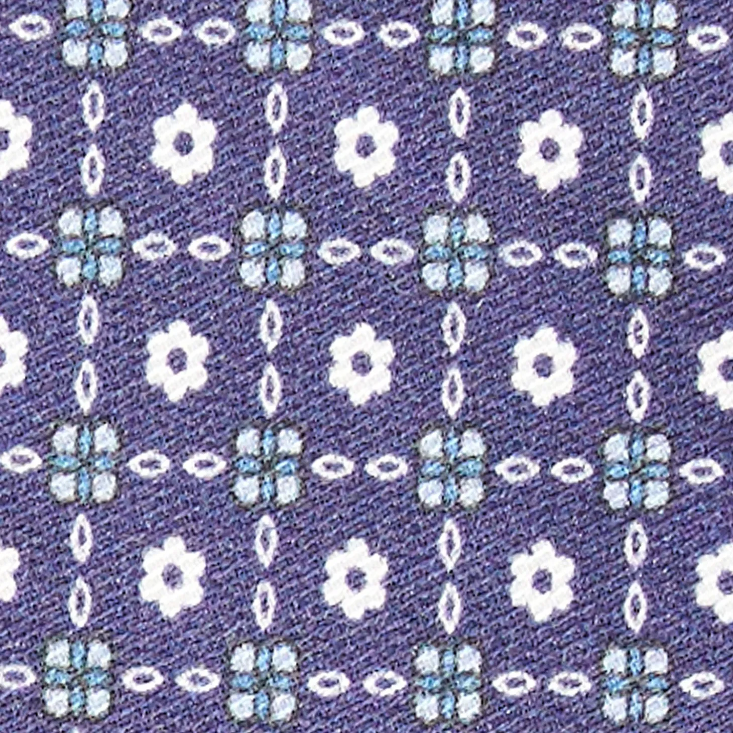Blue Silk And Orange Fiber Tie