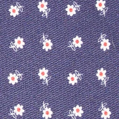 Blue Silk And Orange Fiber Tie