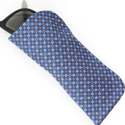 Blue Silk Glasses Case