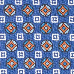 Blue Silk Glasses Case