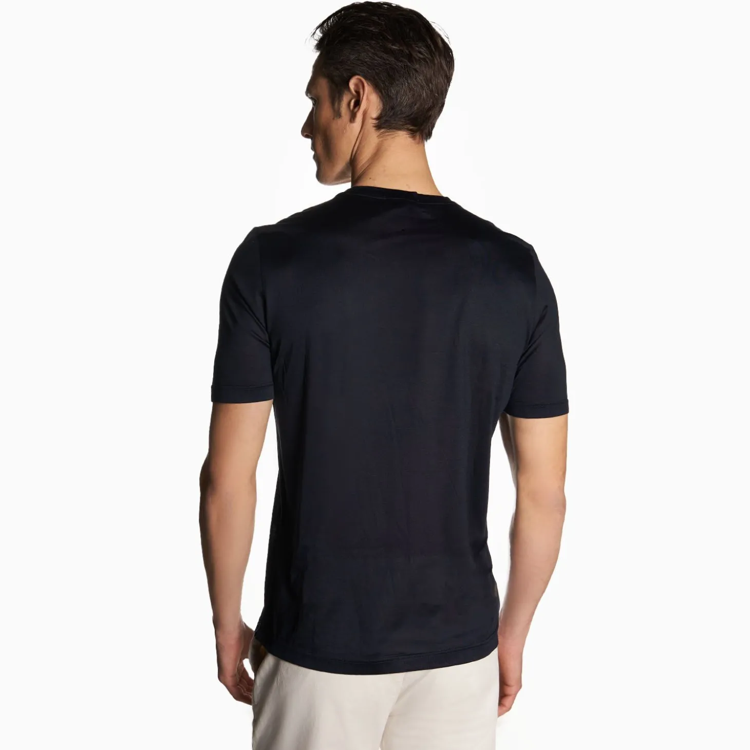 Blue Silk T-Shirt