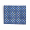 Blue Small Wallet In Silk And Leather