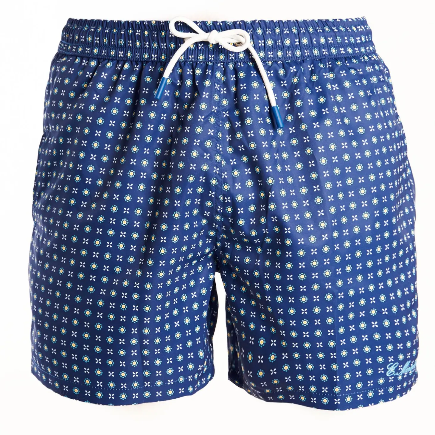 Blue Swim Shorts- Large Patterns