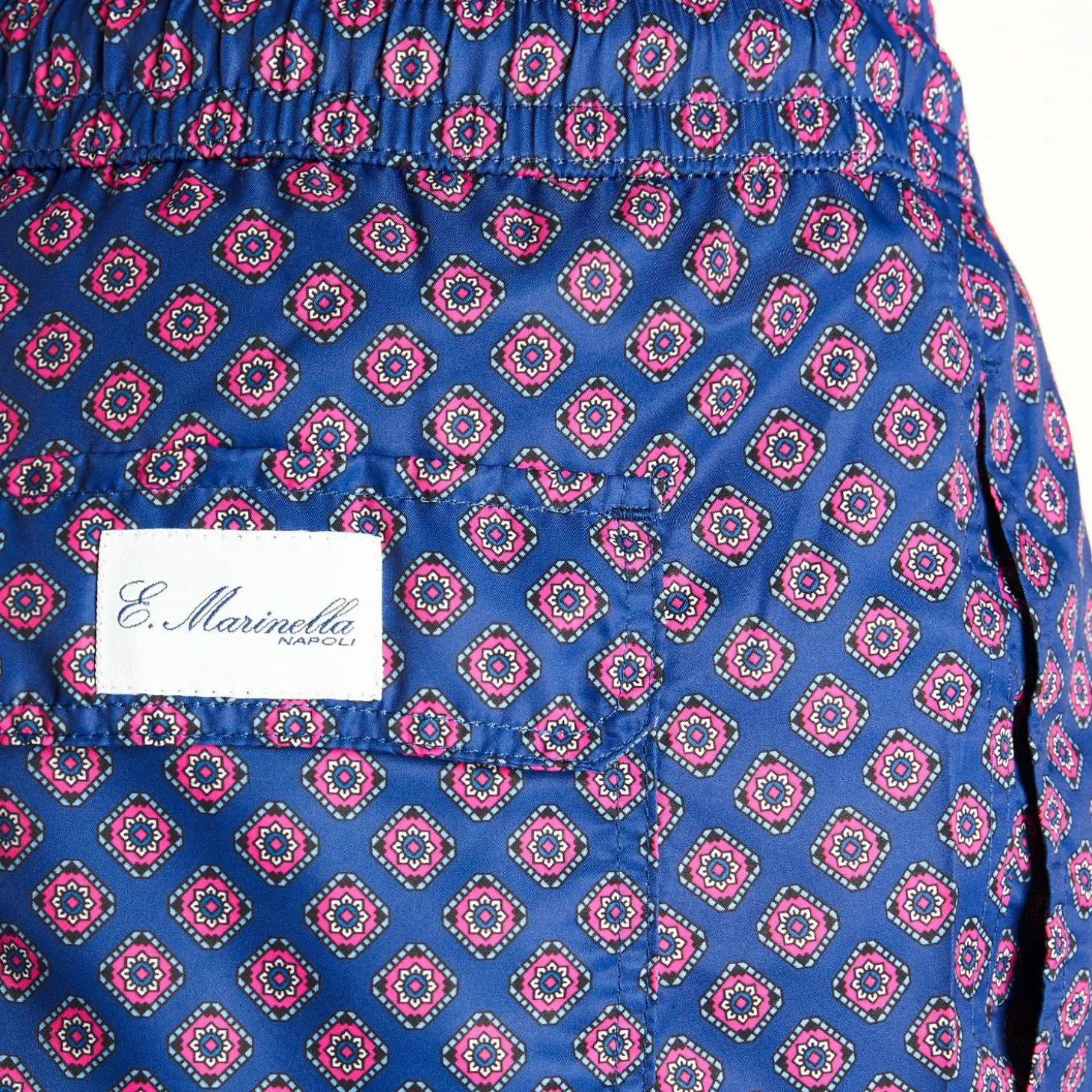 Blue Swim Shorts - Large Patterns