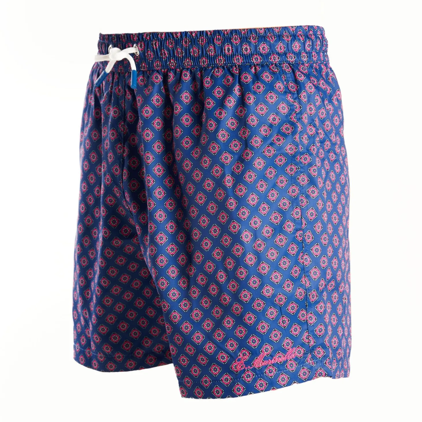Blue Swim Shorts - Large Patterns