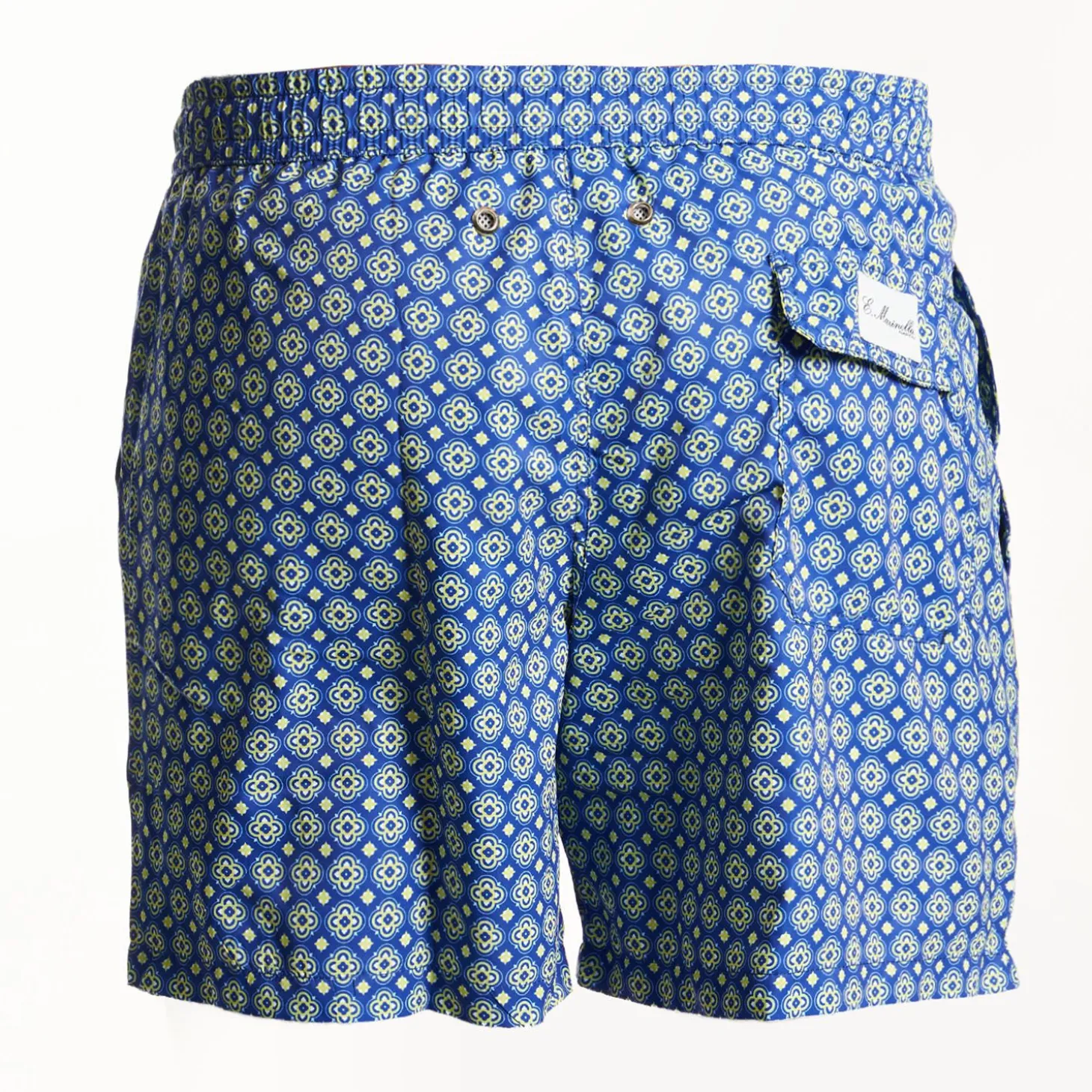 Blue Swim Shorts- Large Patterns