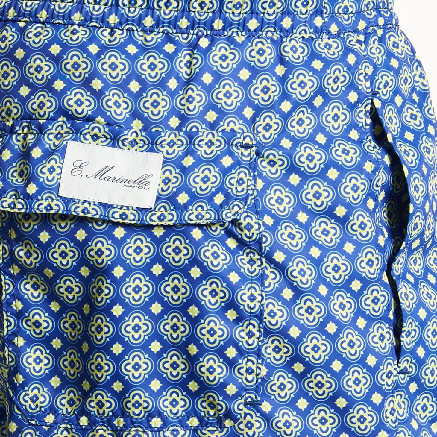 Blue Swim Shorts- Large Patterns